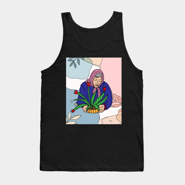 Retro Hobby Gardener Garden Gardener Tank Top by flofin